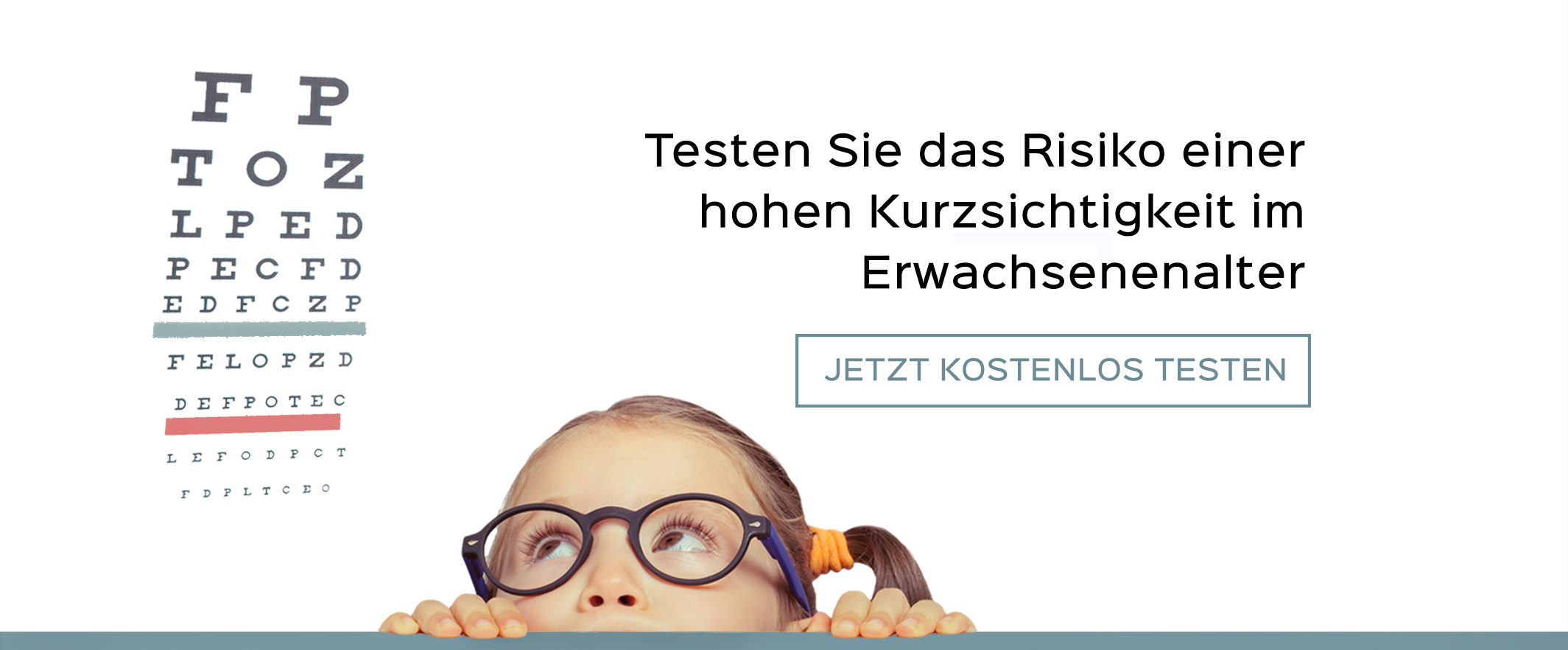 teste das Risiko einer Kurzsichtigkeit myopia care